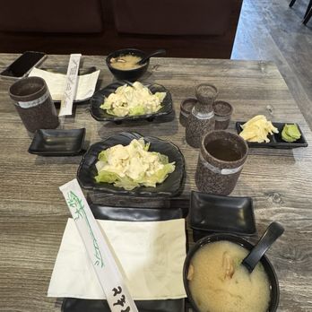 Amami Sushi Bistro - Lunch menu came with salad and miso soup 8/2/25 - Sushi Bars Near Me - San Francisco, California