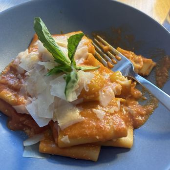 The Strand at Carillon Miami - Miami spice second course: SPICY PACCHERI ALLA VODKA - Seafood Near Me - Miami Beach, Florida