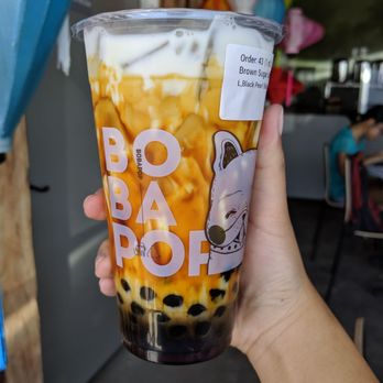 BoBaPoP - Brown sugar latte with boba - Coffee & Tea Near Me - San Gabriel, California