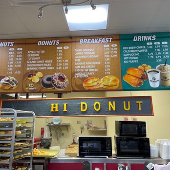 Hi Donuts - Menu - Breakfast & Brunch Near Me - Midwest City, Oklahoma Hi Donuts - Menu - Breakfast & Brunch Near Me - Midwest City, Oklahoma