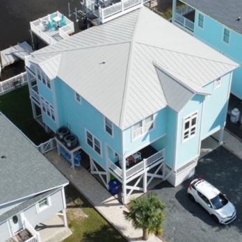 A1-Roofing - New metal roof Beach House - Roofing Near Me - Supply, North Carolina A1-Roofing - New metal roof Beach House - Roofing Near Me - Supply, North Carolina