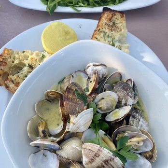 The Trident - P.E.I. Mussels & Steamed Clams (Front) and Horseradish Deviled Eggs (Back) - Seafood Near Me - Sausalito, California The Trident - P.E.I. Mussels & Steamed Clams (Front) and Horseradish Deviled Eggs (Back) - Seafood Near Me - Sausalito, California