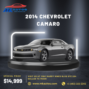 MK Autos - Call +1 (682) 222-2242 for more details.
at 11641 Harry Hines Blvd Ste 204 Dallas TX 75229
www.mkautos.com - Used Car Dealers Near Me - Dallas, Texas