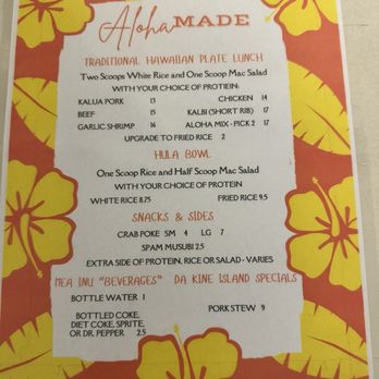 Aloha Made BBQ - Menu - Hawaiian Near Me - Fairhope, Alabama