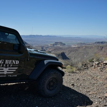 Big Bend Jeep - The jeep at the end of Guale Road in Big Bend State Park overlooking the Rio Grande Valley and Mexico. - Car Rental Near Me - Terlingua, Texas