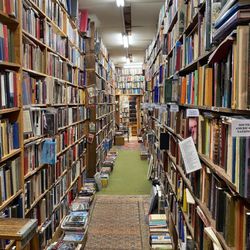 Old Number Six Book Depot - Book shelves up to the ceiling