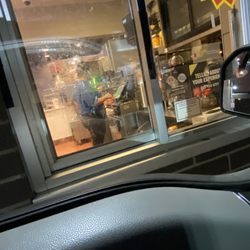 McDonald's - The drive thru window Is very dirty.