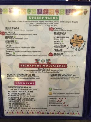 Menu photo 7 Frida's Mexican Restaurant & Cantina Durango, CO