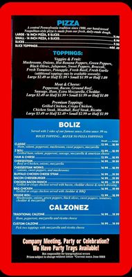 Menu photo 2 Zeiderelli's Pizza & Subs - Lemoyne Lemoyne, PA Menu photo 2 Zeiderelli's Pizza & Subs - Lemoyne Lemoyne, PA
