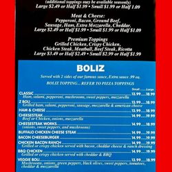 Zeiderelli's Pizza & Subs - Lemoyne - Menu