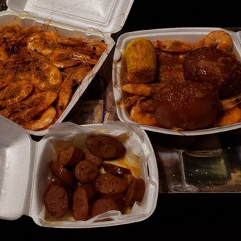 Crawfish King - Boiled Shrimp, Taters, Corn & Sausage - Laotian Near Me - Live Oak , Texas Crawfish King - Boiled Shrimp, Taters, Corn & Sausage - Laotian Near Me - Live Oak , Texas