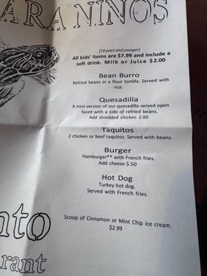 Menu photo 1 El Encanto Cave Creek, AZ