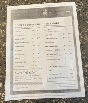 Menu photo 3 Madhouse Cafe Boston, MA