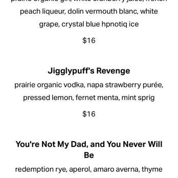 Wood - Drinks menu - Bars Near Me - Chicago, Illinois