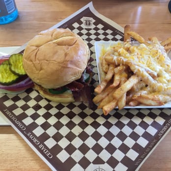 Miller Creek Cafe - bacon cheese burger with jalapeños and cheese fries...$10 total - Burgers Near Me - Missoula, Montana Miller Creek Cafe - bacon cheese burger with jalapeños and cheese fries...$10 total - Burgers Near Me - Missoula, Montana