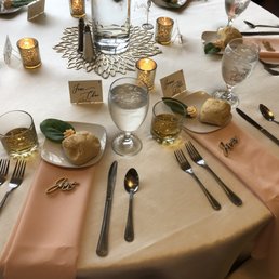 Place Setting for the Wedding Reception