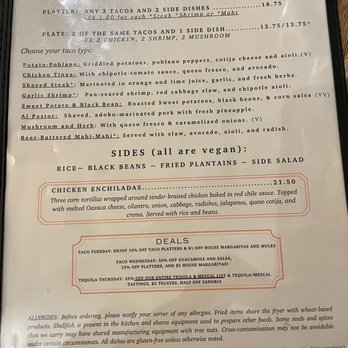 Bickering Twins - Menu - Tacos Near Me - Ithaca, New York