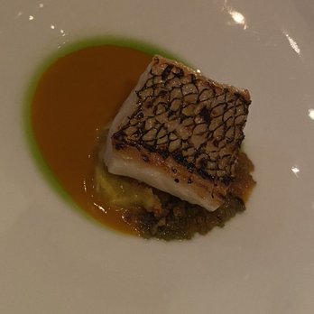 Per Se - Atlantic Black Bass Cuit A L'Hule D'Huitres - French Near Me - New York, New York Per Se - Atlantic Black Bass Cuit A L'Hule D'Huitres - French Near Me - New York, New York