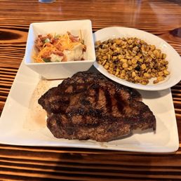 Ribeye, roasted corn, loaded mashed potatoes Ribeye, roasted corn, loaded mashed potatoes