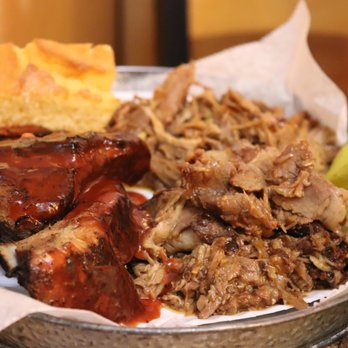 Hickory's Famous BBQ Grill - a plate of pulled pork - Barbeque Near Me - Port Washington, New York