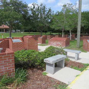 Ocala-Marion County Veterans Memorial Park - 'Pillars' of bricks, benches, plaques and majestic trees. - Parks Near Me - Ocala, Florida