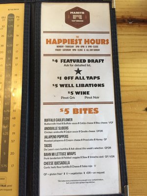 Menu photo 2 Manito Tap House Spokane, WA
