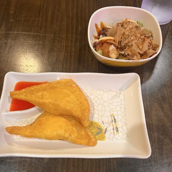 Yummy Sushi - Crab Rangoon (2pcs) and Takoyaki (3 pcs) - Japanese Near Me - Charlotte, North Carolina