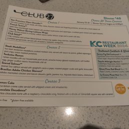 KC Restaurant Week menu (2024). KC Restaurant Week menu (2024).