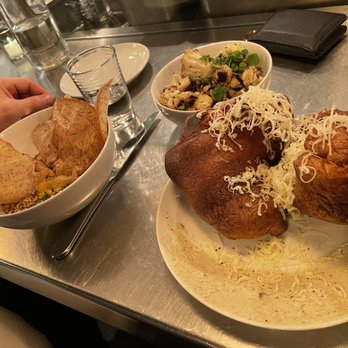 Foreign & Domestic - Delicious bison tartar and Black Pepper and Gruyere Popovers - New American Near Me - Austin, Texas Foreign & Domestic - Delicious bison tartar and Black Pepper and Gruyere Popovers - New American Near Me - Austin, Texas