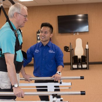 Hillcrest Firethorn - Our state-of-the-art therapy gym features a ceiling track system that assists guests who are non-weight bearing achieve results quicker - Rehabilitation Center Near Me - Lincoln, Nebraska Hillcrest Firethorn - Our state-of-the-art therapy gym features a ceiling track system that assists guests who are non-weight bearing achieve results quicker - Rehabilitation Center Near Me - Lincoln, Nebraska