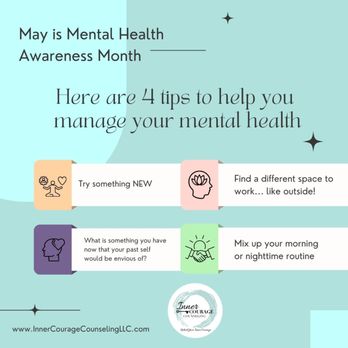 Inner Courage Counseling - #mentalhealthawarenessmonth #napervilleillinois #wheatonillinois - Counseling & Mental Health Near Me - Wheaton, Illinois
