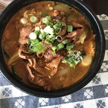 Suzy's Kitchen - Spicy Ramen Soup with pork - Korean Near Me - Bremerton, Washington Suzy's Kitchen - Spicy Ramen Soup with pork - Korean Near Me - Bremerton, Washington