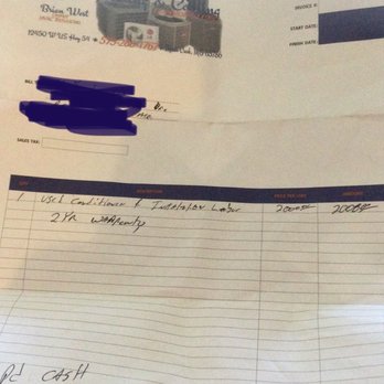 West Heating & Cooling - Our receipt - Heating & Air Conditioning/HVAC Near Me - Macks Creek, Missouri