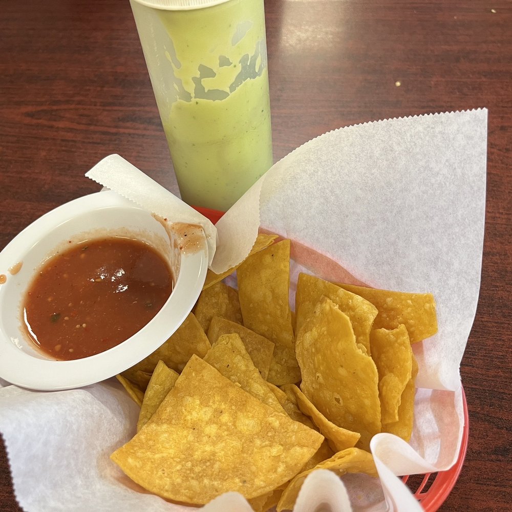 Johnnys Taco Shop - Chips and two salsas- tomato and avocado - Mexican Near Me - Pahrump, Nevada Johnnys Taco Shop - Chips and two salsas- tomato and avocado - Mexican Near Me - Pahrump, Nevada