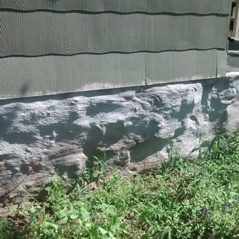 Kobbes Construction - There was loose limestone around the base of this house. We sealed it up and made it look good. - Masonry/Concrete Near Me Kobbes Construction - There was loose limestone around the base of this house. We sealed it up and made it look good. - Masonry/Concrete Near Me