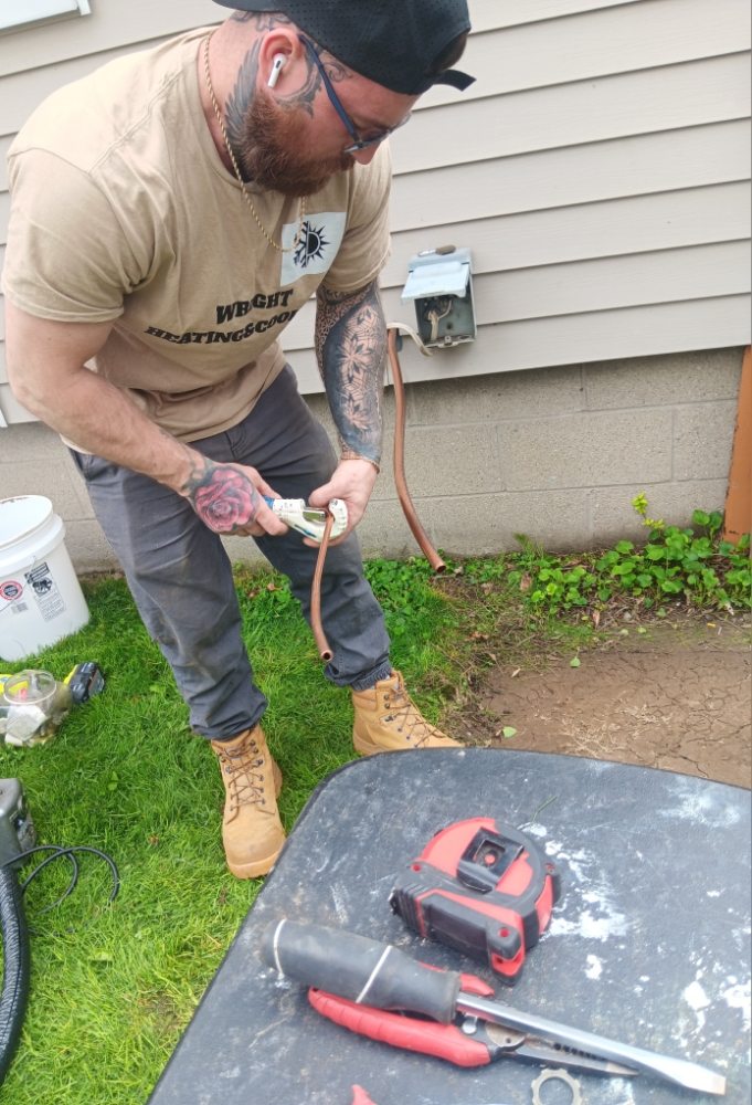 Slide of Wright heating and cooling