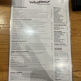 Wildberry Pancakes and Cafe - Menu - Pancakes Near Me - Chicago, Illinois