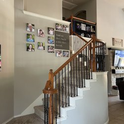 Flooring Warehouse - Original staircase with carpet.
