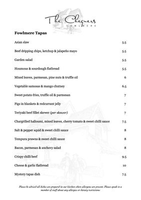 Menu photo 1 The Chequers Royston, HRT