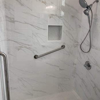 Luxe Design Granite and Tile - shower with tile that goes all the way to the ceiling - Countertop Installation Near Me - Newcastle, California Luxe Design Granite and Tile - shower with tile that goes all the way to the ceiling - Countertop Installation Near Me - Newcastle, California