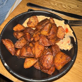 Cafe Ba-Ba-Reeba! - Patatas Bravas with Tomato Alioli - Spanish Near Me - Chicago, Illinois Cafe Ba-Ba-Reeba! - Patatas Bravas with Tomato Alioli - Spanish Near Me - Chicago, Illinois