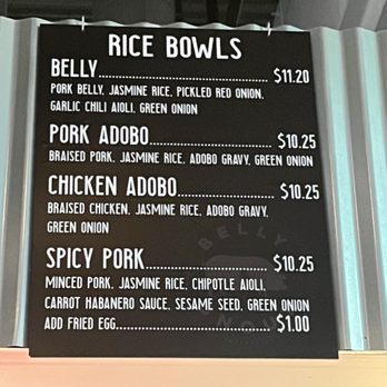 Belly & Snout - Menu - Filipino Near Me - Rancho Cucamonga, California