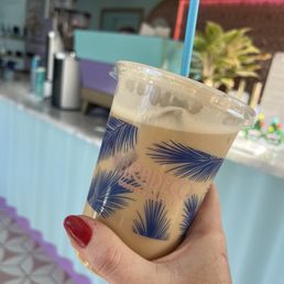 Iced caramel latte Iced caramel latte
