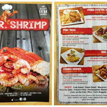 Mr Shrimp - Menu (front and back) as of 12/16/2015 - Seafood Near Me - Lake Worth, Florida Mr Shrimp - Menu (front and back) as of 12/16/2015 - Seafood Near Me - Lake Worth, Florida