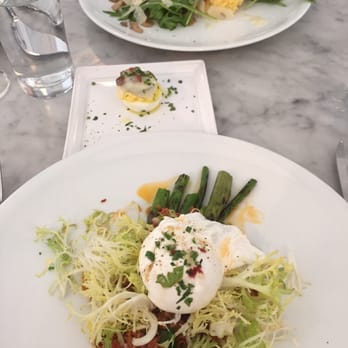 Marlowe - Top: polenta Middle: deviled egg Bottom: grilled asparagus - Diners Near Me - San Francisco, California