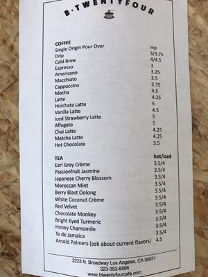 Menu photo 7 B Twentyfour Los Angeles, CA Menu photo 7 B Twentyfour Los Angeles, CA