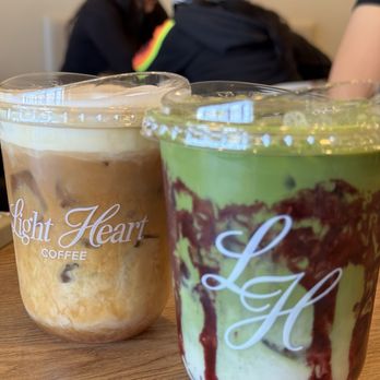 Light Heart Coffee - Banana latte and berry cobbler matcha - Coffee & Tea Near Me - Scottsdale, Arizona Light Heart Coffee - Banana latte and berry cobbler matcha - Coffee & Tea Near Me - Scottsdale, Arizona