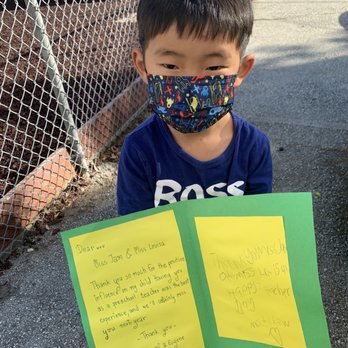 Trinity Lutheran Preschool - He made a thank you card for his teachers - Preschools Near Me - Burlingame, California Trinity Lutheran Preschool - He made a thank you card for his teachers - Preschools Near Me - Burlingame, California