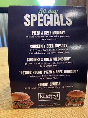 Menu photo 2 Krafted Burger Bar + Tap Elmhurst, IL