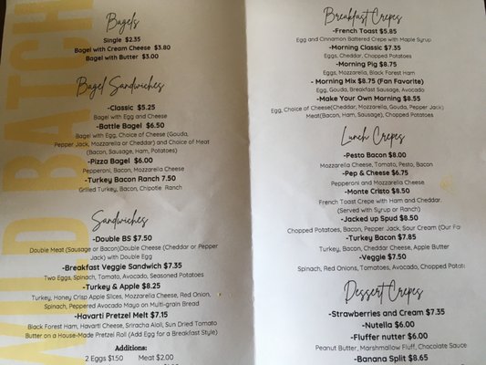 Menu photo 1 The Wild Batch Bistro Wrightsville, PA